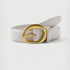 white belt sitting on white background
