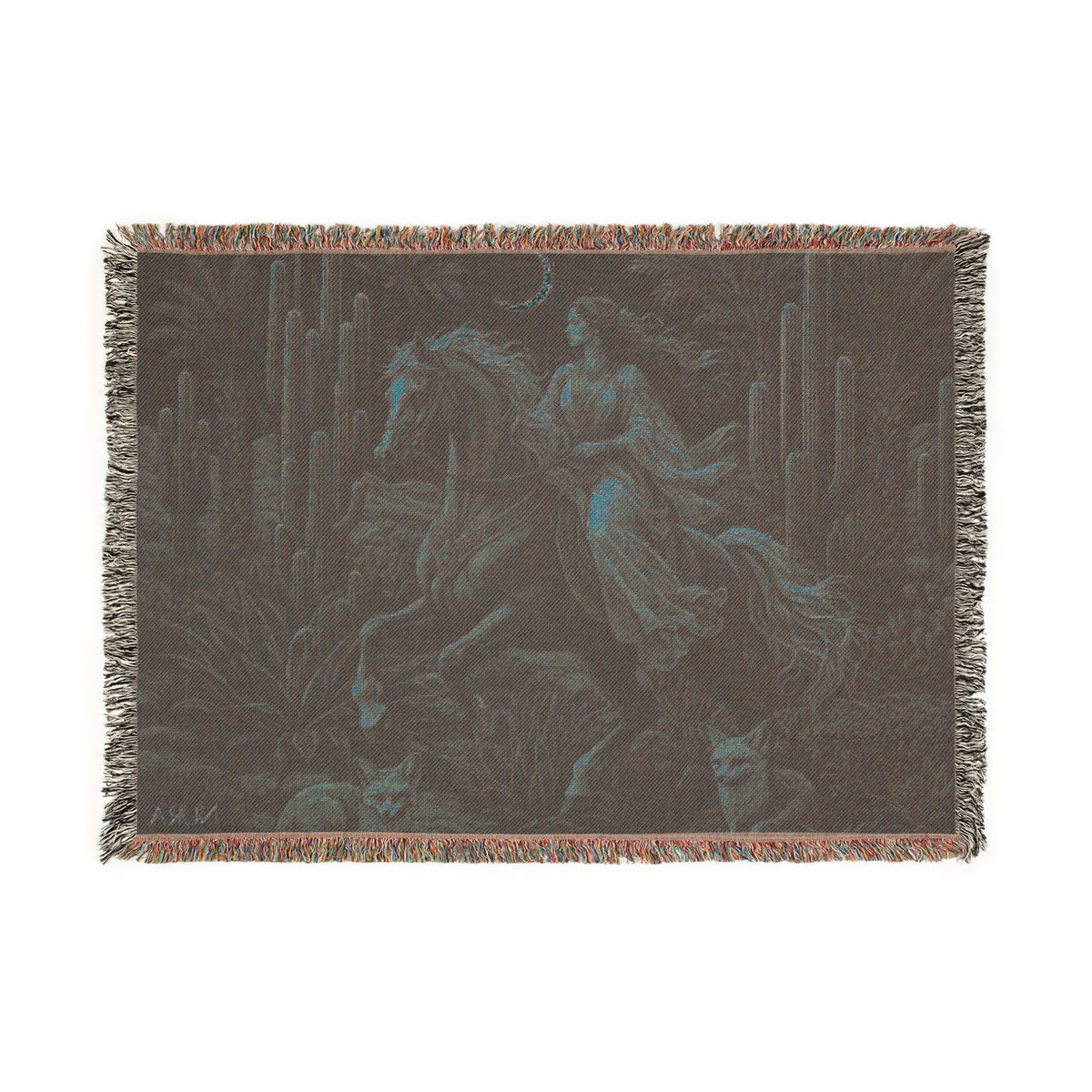 Desert Spirit Woven Blanket | Handwoven Cotton Throw