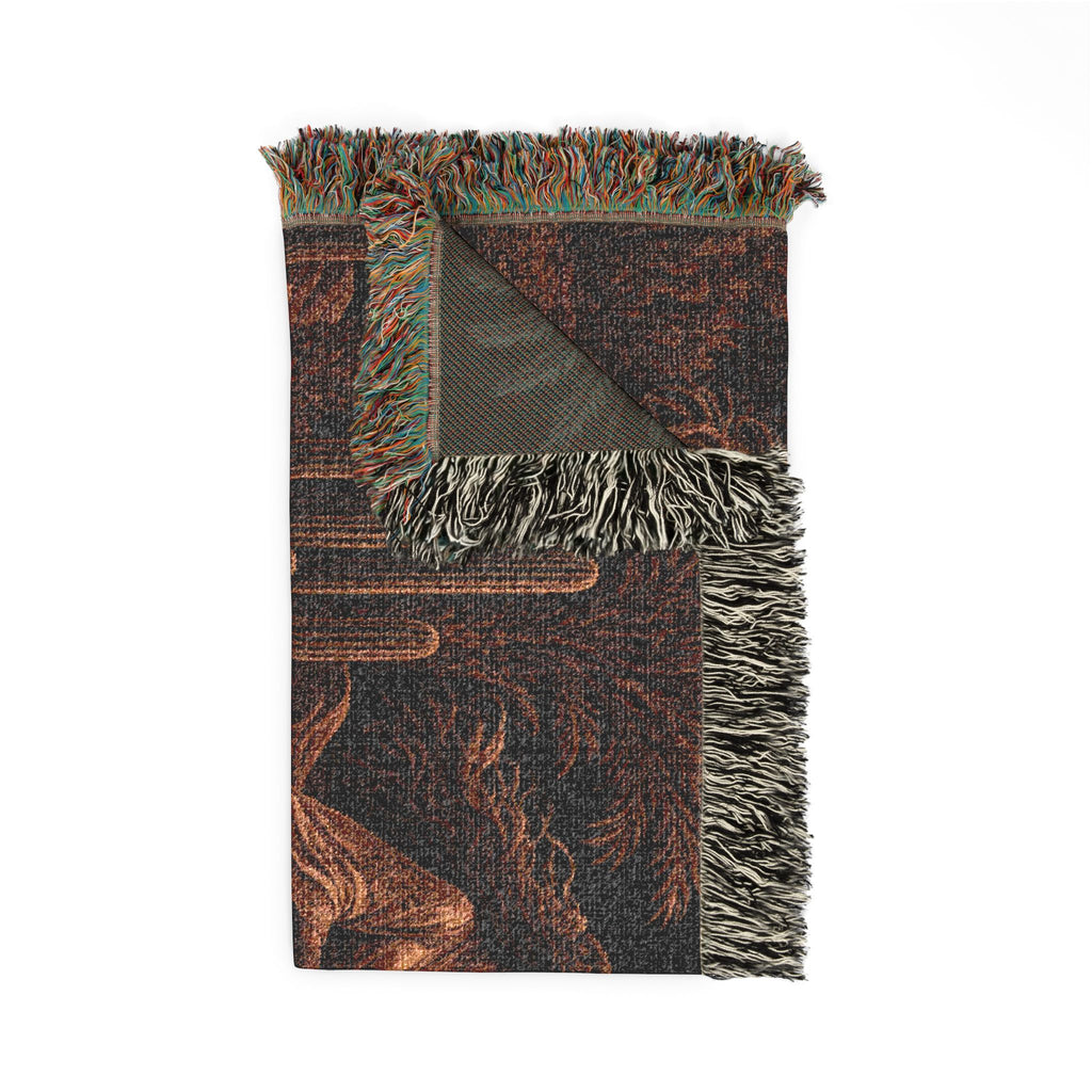 Desert Spirit Woven Blanket | Handwoven Cotton Throw