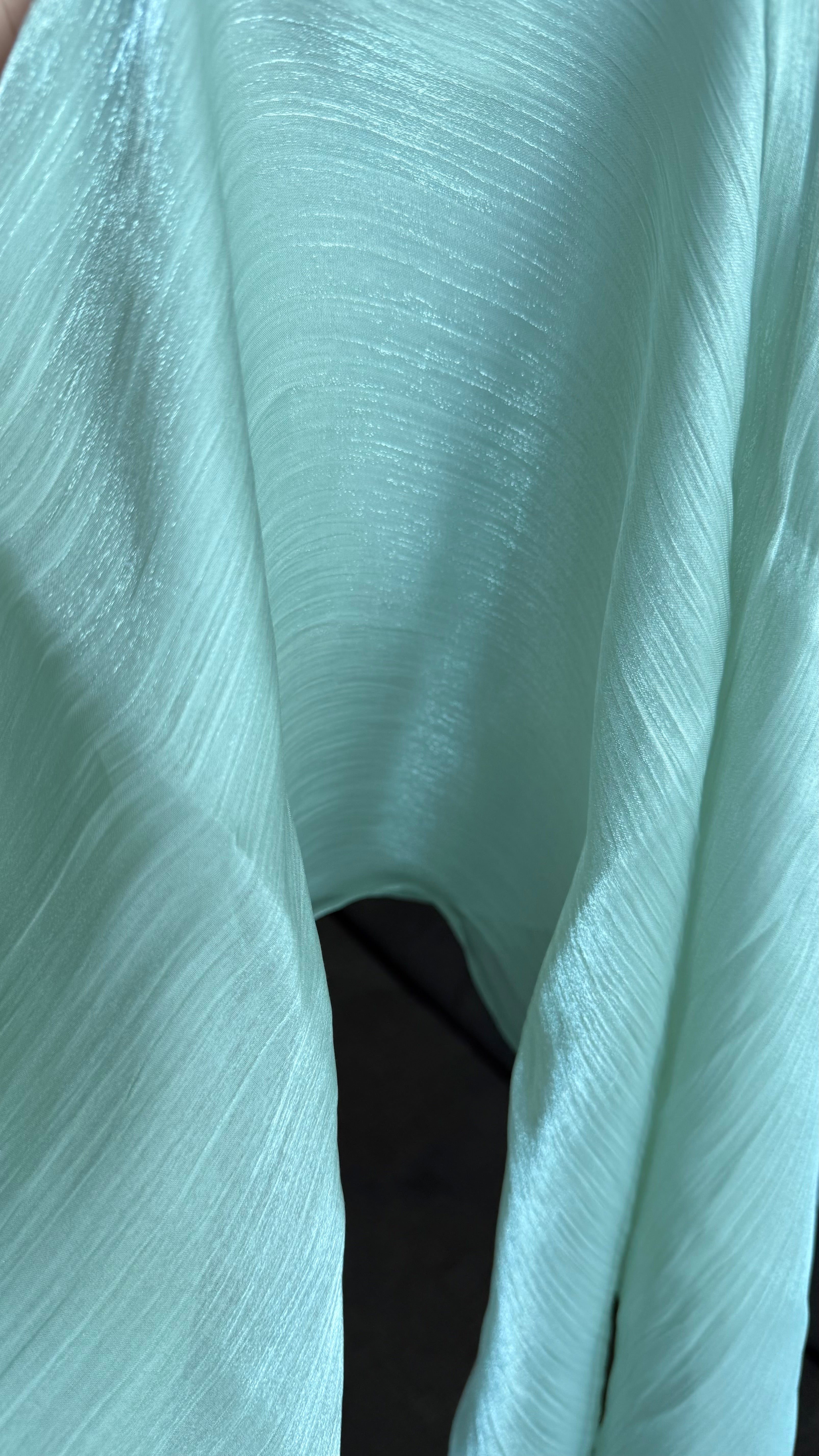 Close-up of light blue fabric texture