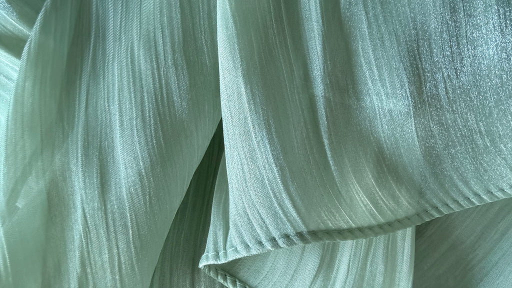 Close-up of textured fabric with wavy pattern