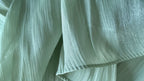 Close-up of textured fabric with wavy pattern