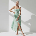 Romantic dress showcasing