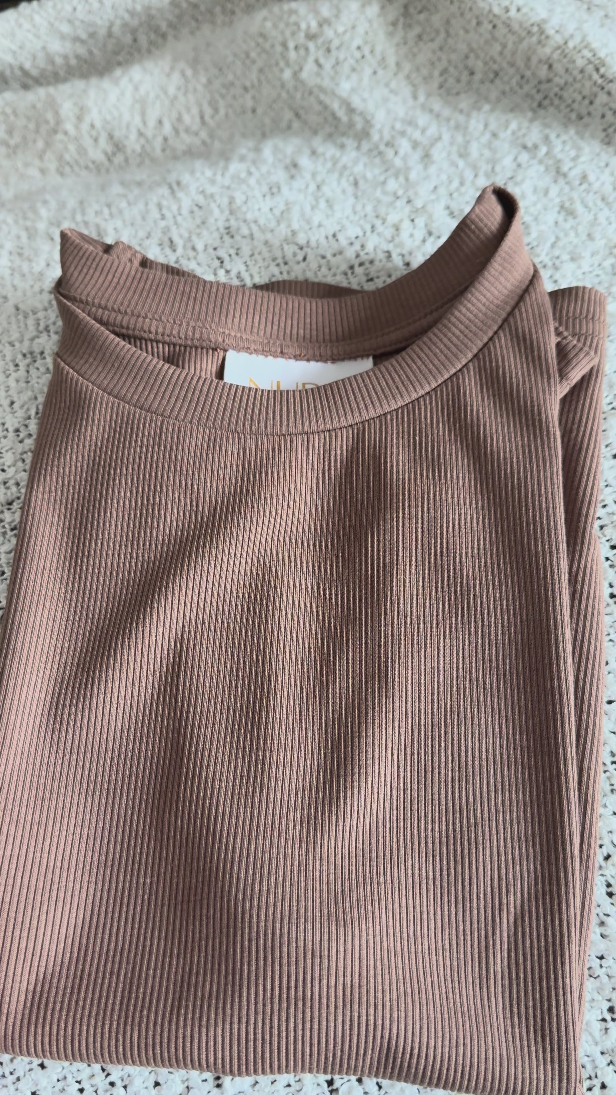 brown blouse detail